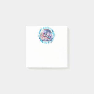 Soaring Unicorn Post-It Notes - Rainbow Star Magic Klebezettel