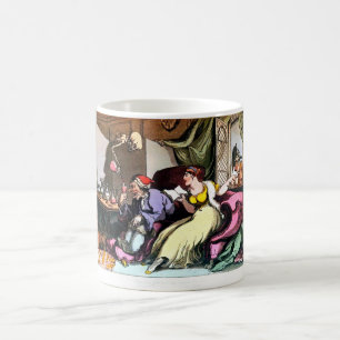 Sobald der alte Dummkopf trank seine Wein-Tasse Kaffeetasse