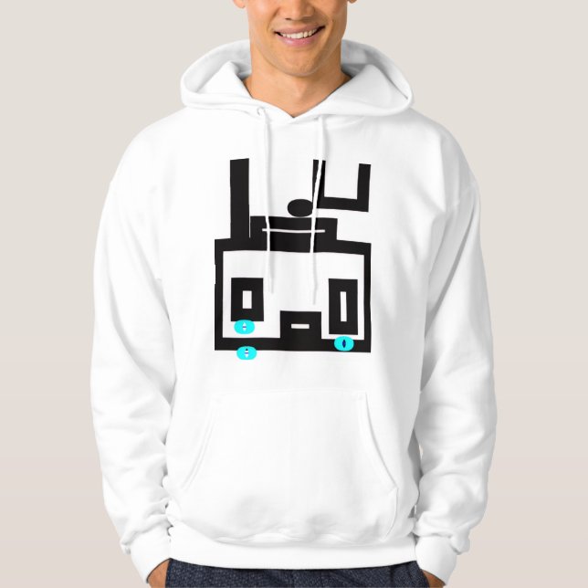 sobald die Musik stoppt Hoodie (Vorderseite)