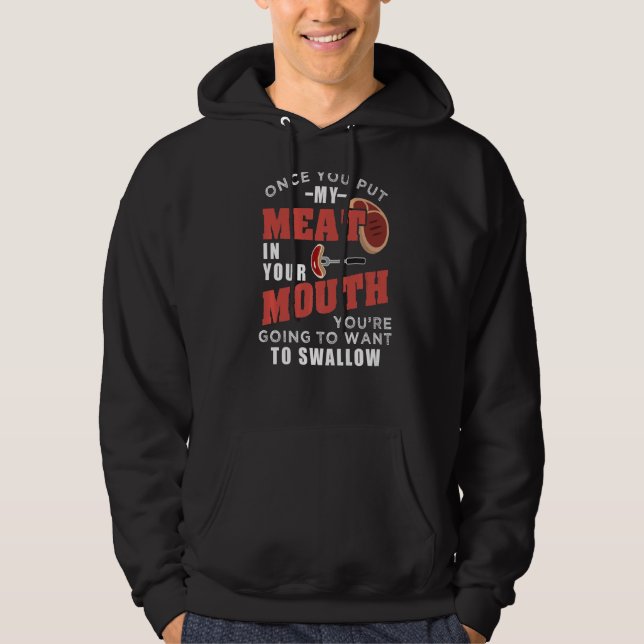 Sobald du mein Fleisch in deinen Mund getan hast Hoodie (Vorderseite)