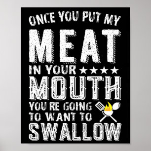 Sobald du mein Fleisch in den Mund gelegt hast, wi Poster