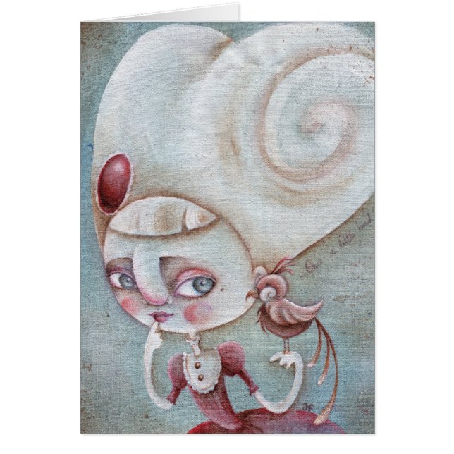 "Sobald ein kleiner Vogel sagte mir " (Vorne)