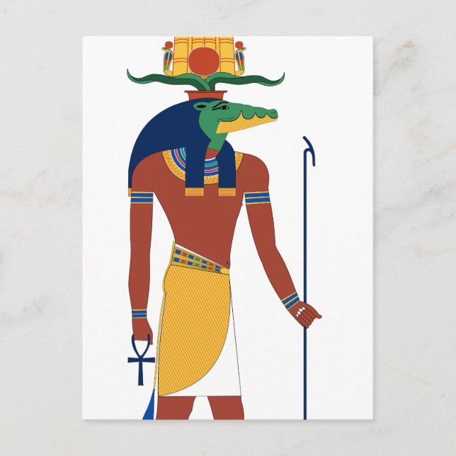 Sobek Crocodile God Postkarte (Vorderseite)