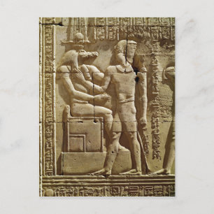 Sobek und Ptolemy VI Philometor Postkarte