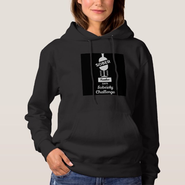 Sober AF Alkoholische Addictive Erholung Hoodie (Vorderseite)