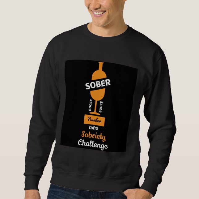 Sober AF Alkoholische Addictive Erholung Rehab Sweatshirt (Vorderseite)