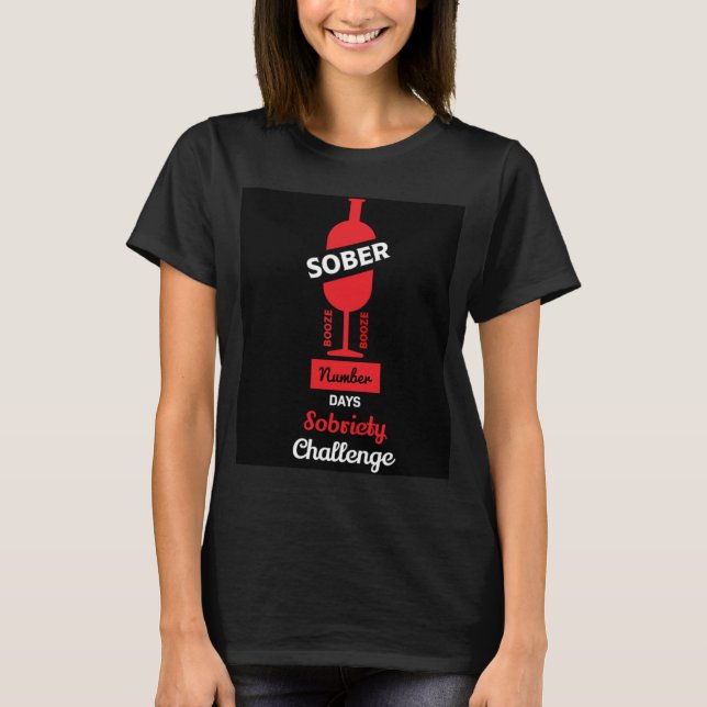 Sober AF Alkoholische Addictive Erholung T - Shirt (Vorderseite)