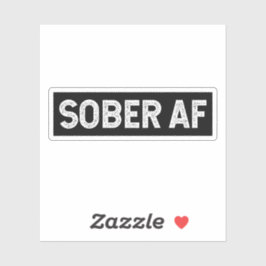 Sober AF Aufkleber