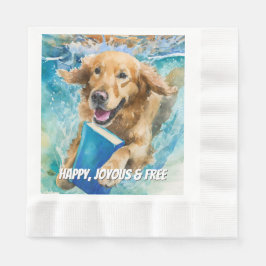 Sober Dog Big Book Recovery | Custom Text Serviette