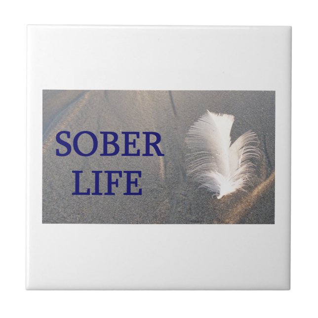 Sober life Plume Fliese (Vorderseite)