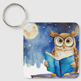 Sober Owl mit Big Book OM Gebet CUSTOM Schlüsselanhänger