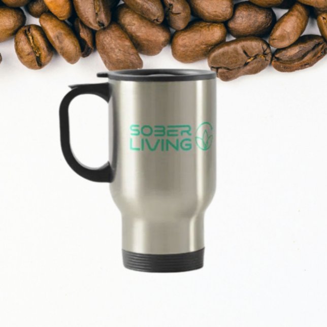Sober & Shinting - Lotus Power Travel Mug Reisebecher (Von Creator hochgeladen)