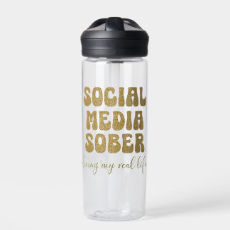 Sober Social Media Trinkflasche