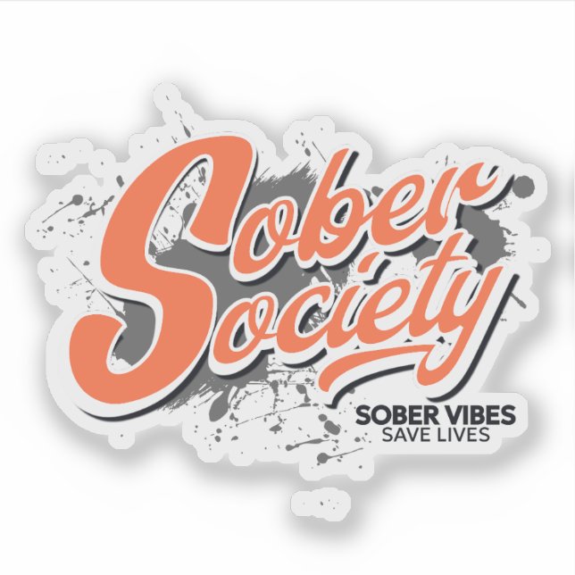 Sober Society Sticker (Vorderseite)