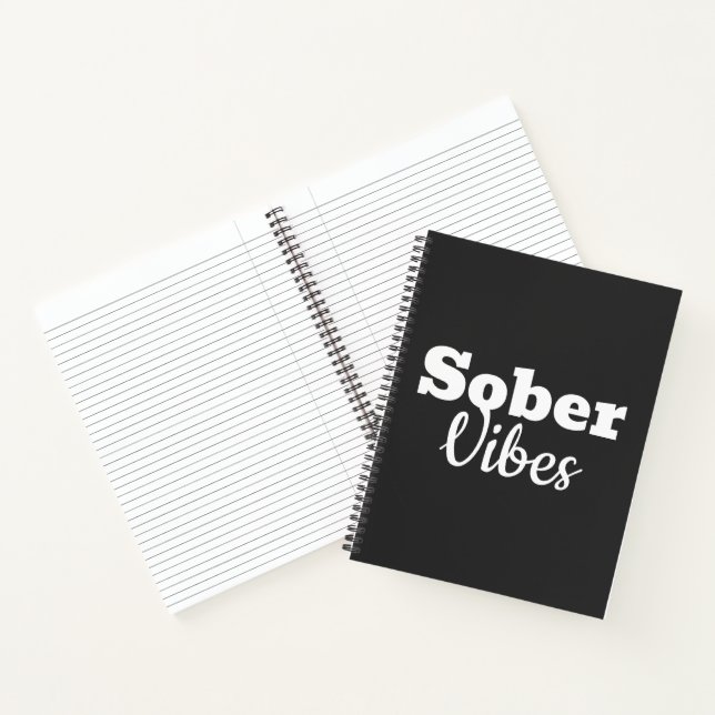 Sober Vibes - Geschenk der Motivierend Sobriety Er Notizbuch (Innenseite)