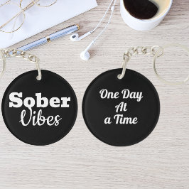 Sober Vibes - Geschenk der Motivierend Sobriety Er Schlüsselanhänger