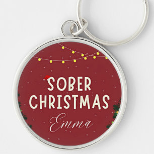 Sober Weihnachten Schlüsselanhänger
