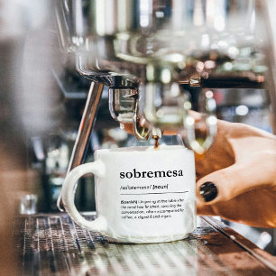 Sobremesa Definition modern spanisch Wörterbuch Espressotasse