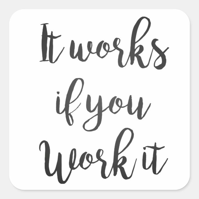 Sobriety 12 Stufen Erholung Angebot Geschenk saube Quadratischer Aufkleber (Vorderseite)