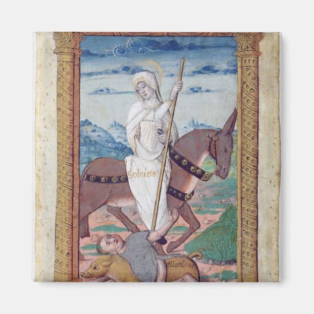 Sobriety against Gluttony Magnet (Vorne)