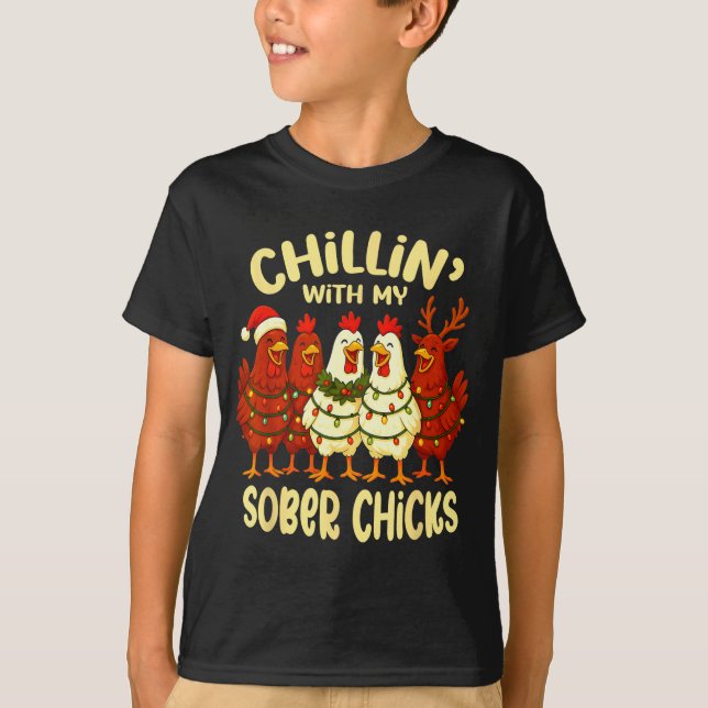 Sobriety Anniversary Recovery Funny Sober Chicks  T-Shirt (Vorderseite)