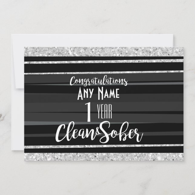 Sobriety card personalisiert 12 Stufen Erholung OM Karte (Vorderseite)