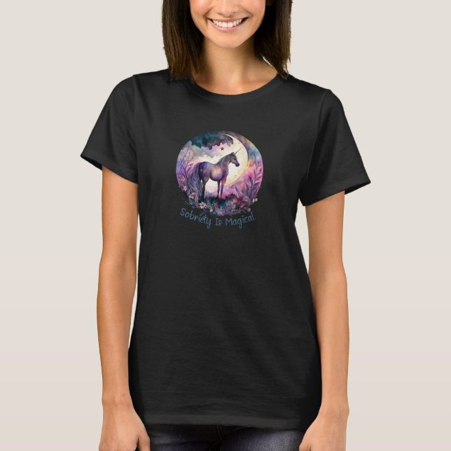 Sobriety ist magisch T-Shirt (Vorderseite)