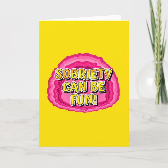 Sobriety kann Spaß machen | OM Erholung Gebet Karte (Vorderseite)