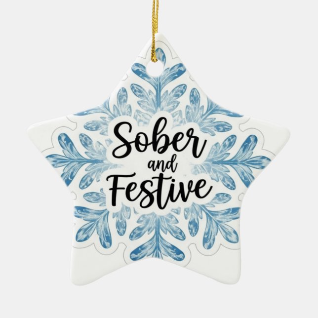 Sobriety Keramik Ornament (Vorne)
