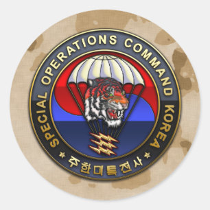 SOC Korea Emblem Runder Aufkleber