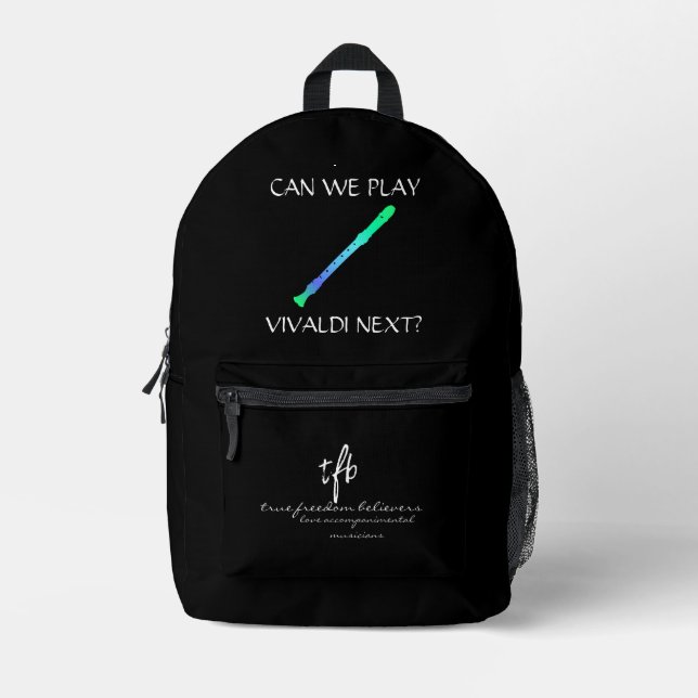 Soca Cools Recorder Bedruckter Rucksack (Vorderseite)