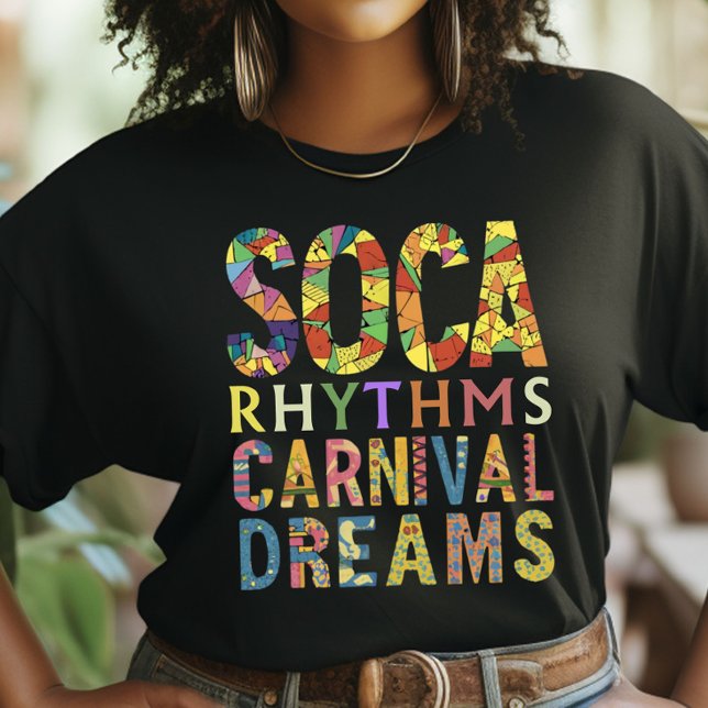 Soca Rhythmus & Karneval Dreams, Trini Karneval T-Shirt (Von Creator hochgeladen)
