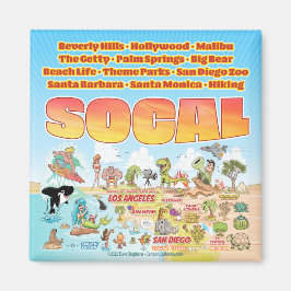 SoCal Cartoon Magnet