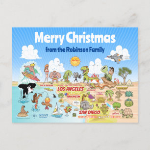 SoCal Custom Christmas Postkarte