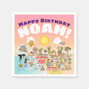 SoCal Custom Geburtstag Napkins Serviette