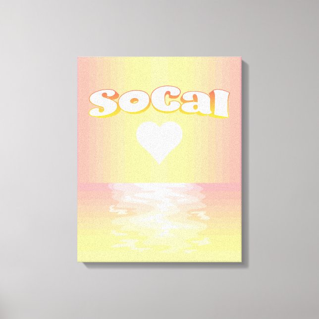 SoCal-Liebe Leinwanddruck (Vorderseite)