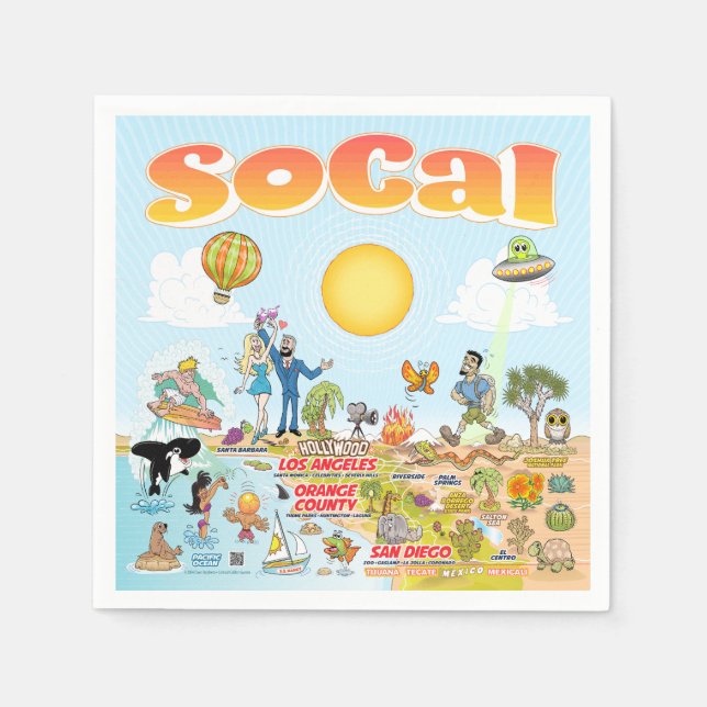 SoCal Napkins Serviette (Vorderseite)
