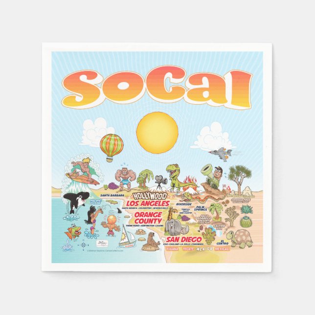 SoCal Napkins Serviette (Vorderseite)