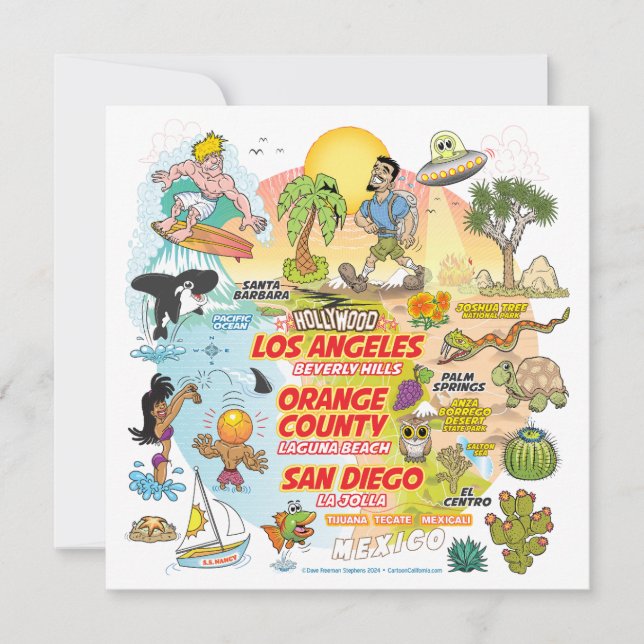 SoCal Paradise Einladung (Vorderseite)