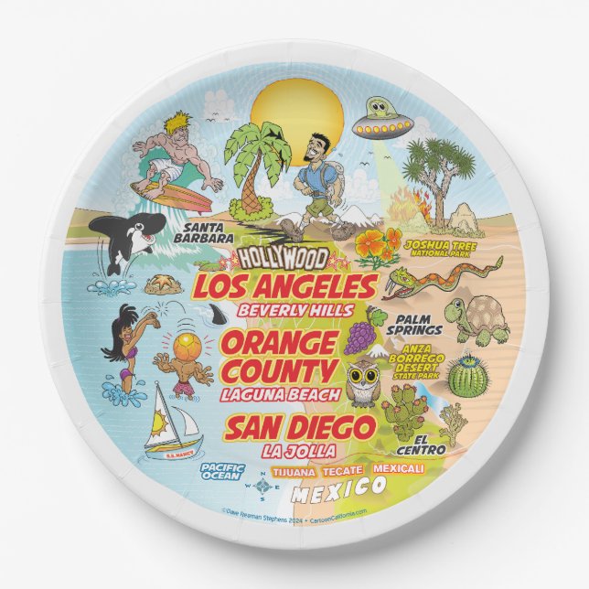 SoCal Plate Pappteller (Vorderseite)