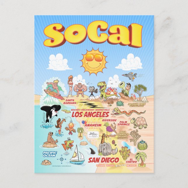 SoCal Postkarte (Vorderseite)