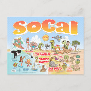 SoCal Souvenir Postcard Postkarte