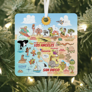 SoCal Square Ornament Aus Metall