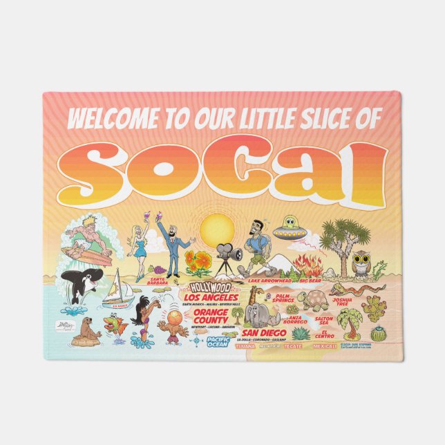 SoCal Sunset Fußmatte (Vorderseite)