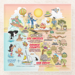 SoCal Sunset Glasuntersetzer