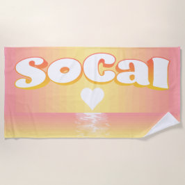 SoCal Sunset Liebe Beach Blanket Strandtuch