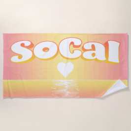 SoCal Sunset Liebe Beach Blanket Strandtuch