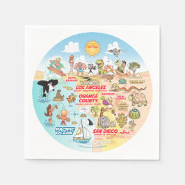 SoCal Sunset Serviette