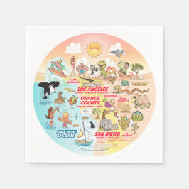 SoCal Sunset Serviette