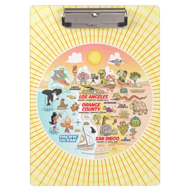 SoCal Sunshine Klemmbrett (Vorderseite)